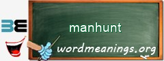 WordMeaning blackboard for manhunt